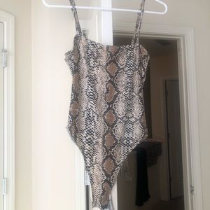 Snakeskin body suit